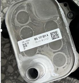 05L117021A oil cooler for vw