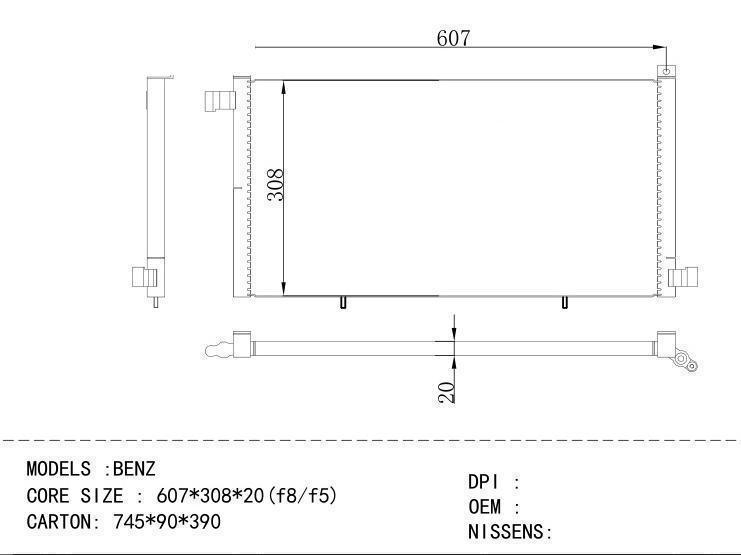  Condenser for BENZ BENZ