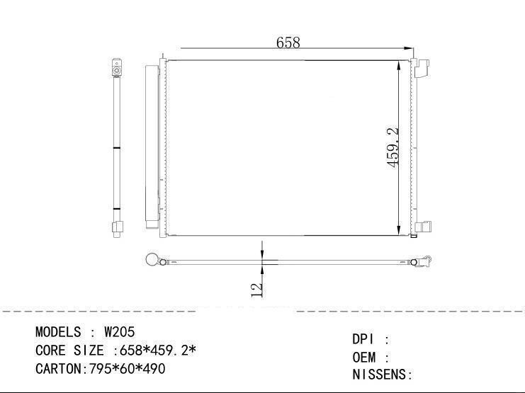  Condenser for BENZ W205