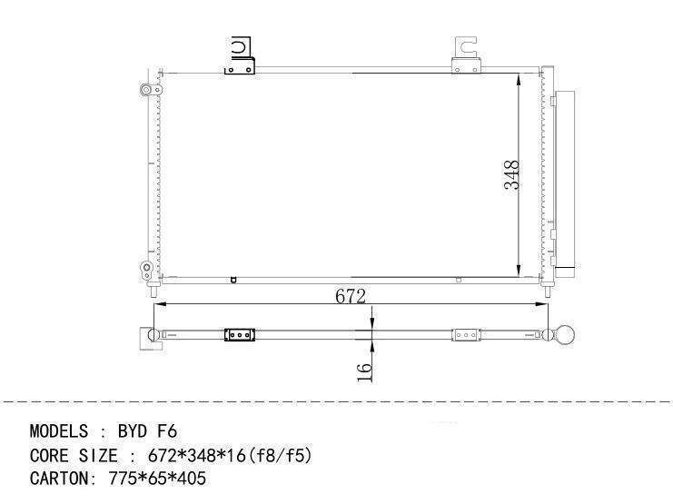  Condenser for CHINESE CAR BYD F6