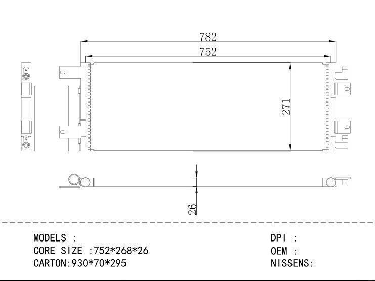  Condenser for CHINESE CAR