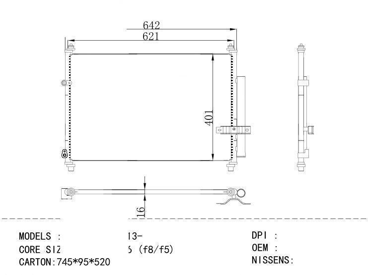  Condenser for CHINESE CAR C50 13