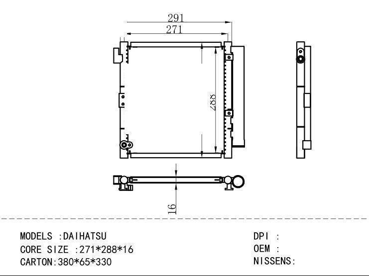  Condenser for DAIHATSU DAIHATSU