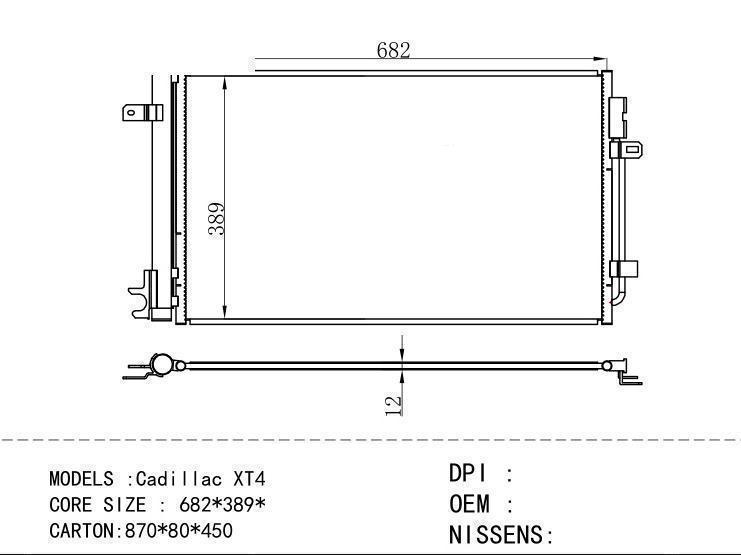  Condenser for GM DODGE Cad i llac XT4