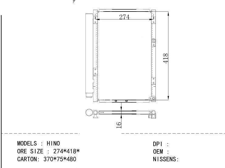 Condenser for HINO