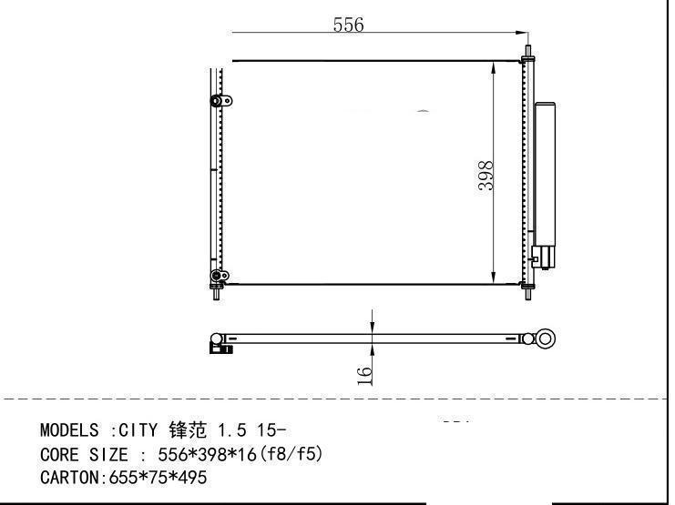  Condenser for HONDA CITY 1.5 15