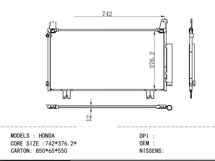  Condenser for HONDA HONDA