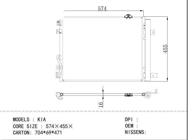  Condenser for KIA KIA