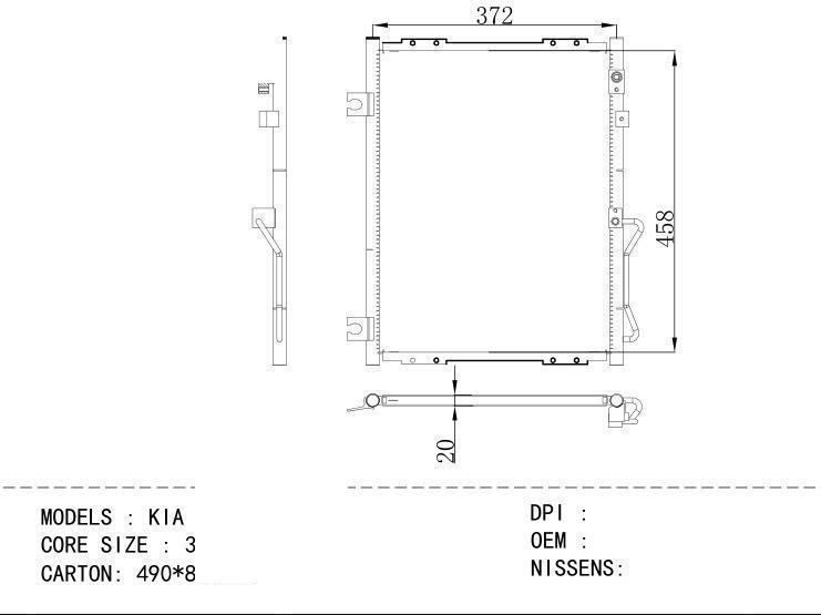  Condenser for KIA KIA