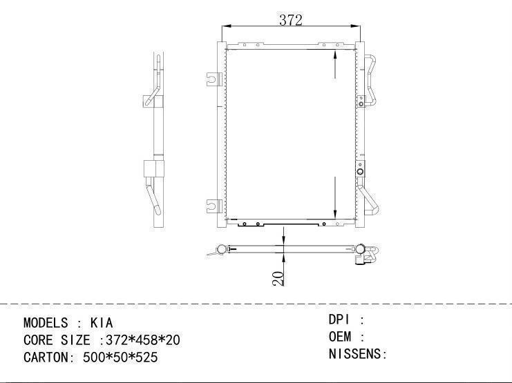  Condenser for KIA KIA