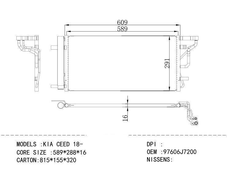 97606J7200 Condenser for KIA KIA CEED 18