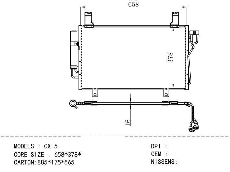 Condenser for MAZDA CX-5