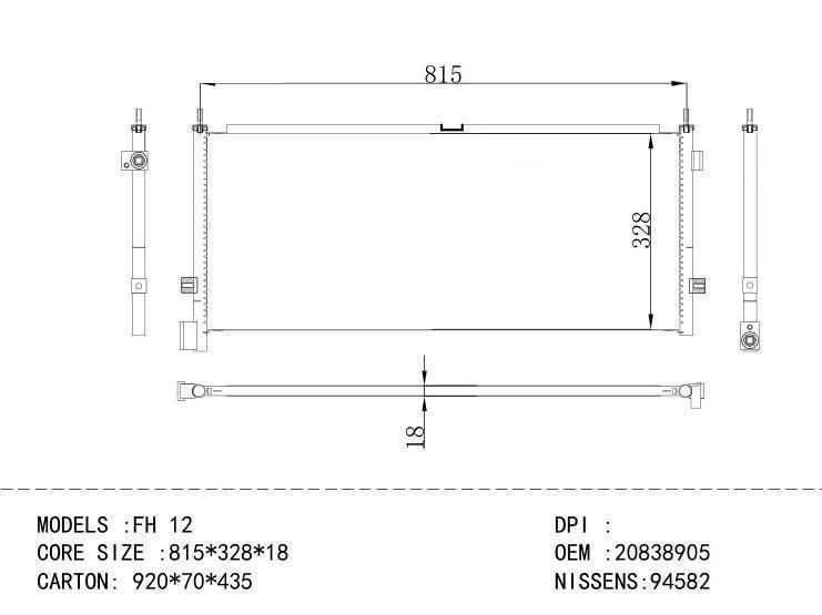 20838905 Condenser for VOLVO FH 12