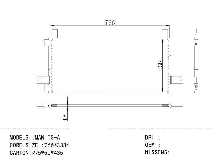  Condenser for VOLVO MAN TG-A