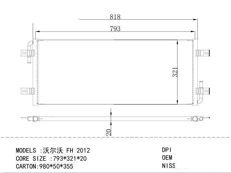 22630453 Condenser for VOLVO FH 2012