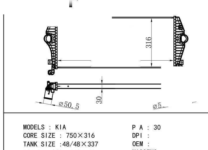  car Intercooler for KIA KIA