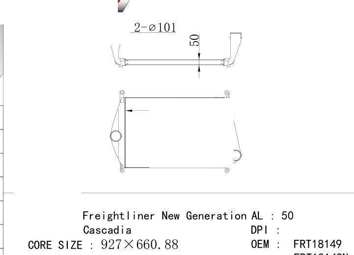 FRT18149 FRT18149N car Intercooler for FREIGHTLINER Freightliner New Generation/C
