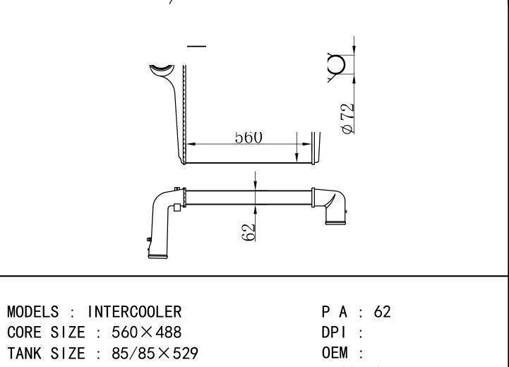  car Intercooler for FREIGHTLINER INTERCOOLER