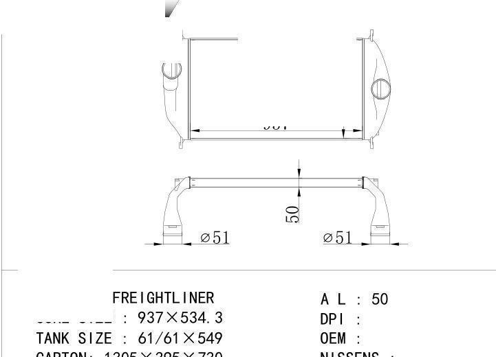  car Intercooler for FREIGHTLINER FREIGHTLINER