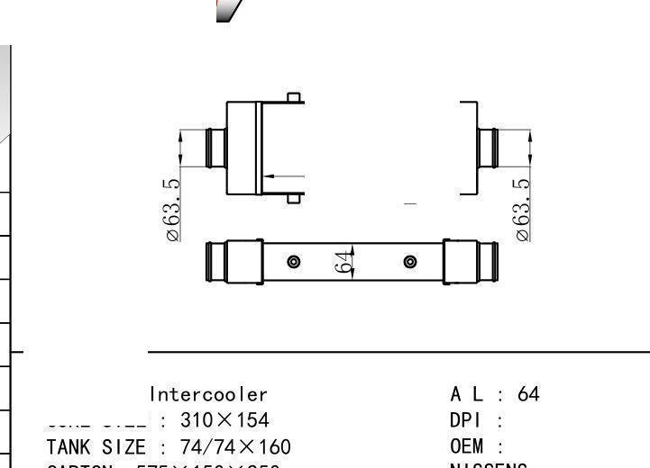  car Intercooler for TRUCK Intercooler